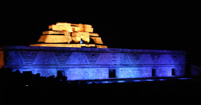 Uxmal Show of Light and Sound in Mérida