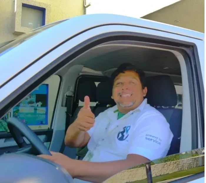 Friendly drivers in Cancun